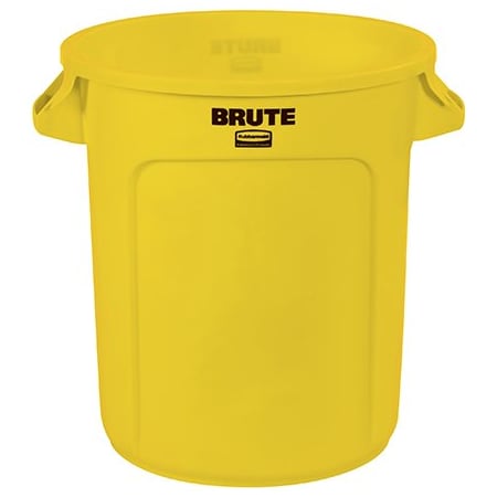Rubbermaid Rubbermaid Brute Trash Can - 10 Gallon, Yellow BUY00032261